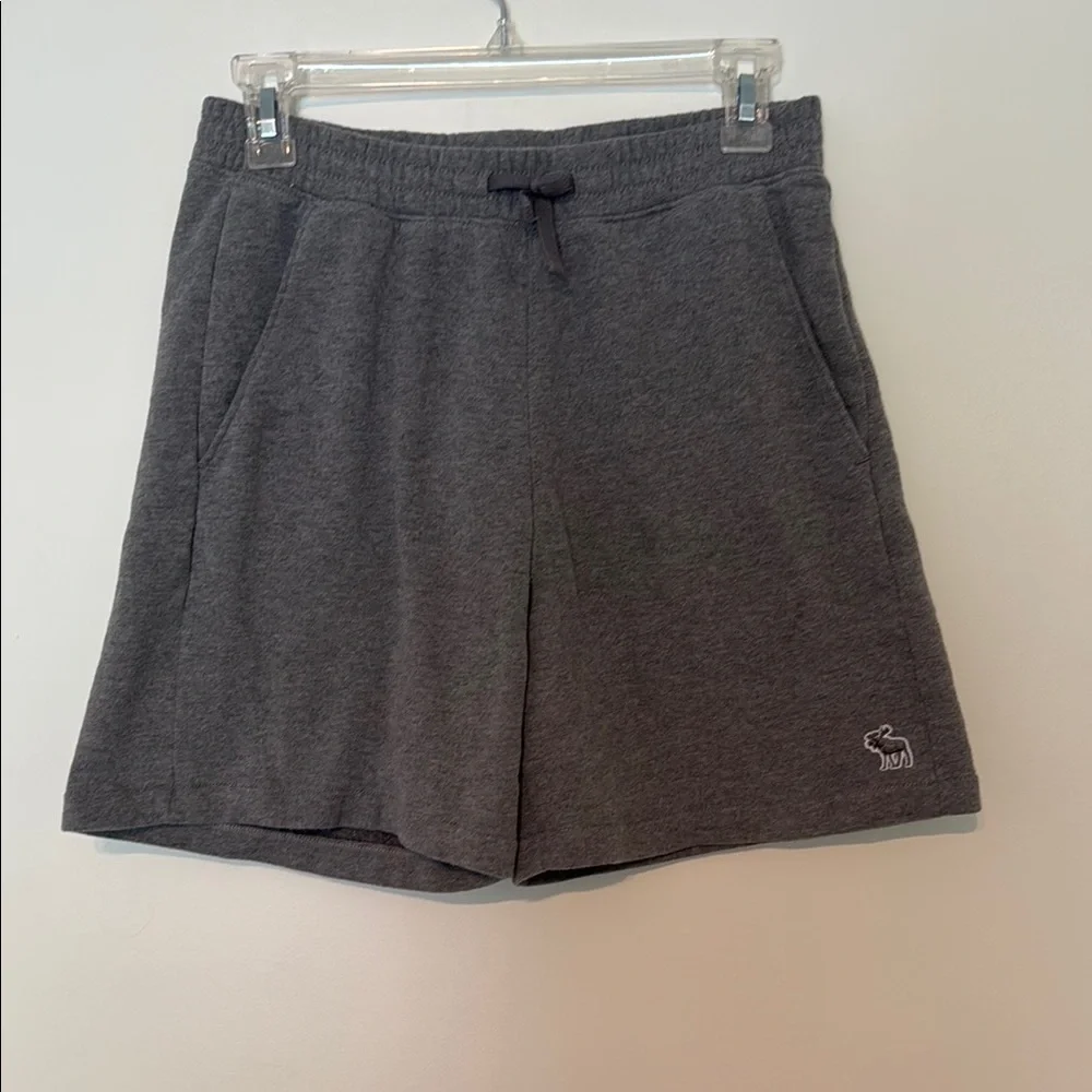 Abercrombie Kids A&F Essentials Grey Fleece Shorts Size 15/16